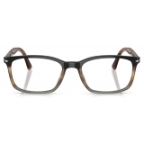 Persol - PO3189V - Marrone Striato Grigio Nero - Occhiali da Vista - Persol Eyewear