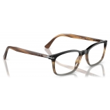 Persol - PO3189V - Marrone Striato Grigio Nero - Occhiali da Vista - Persol Eyewear