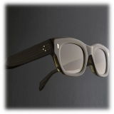 Cutler & Gross - 9261 Cat Eye Sunglasses - Olive on Black - Luxury - Cutler & Gross Eyewear