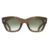 Cutler & Gross - 9261 Cat Eye Sunglasses - Olive - Luxury - Cutler & Gross Eyewear