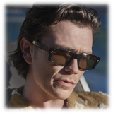 Cutler & Gross - 9495 Rectangle Sunglasses - Black on Havana - Luxury - Cutler & Gross Eyewear
