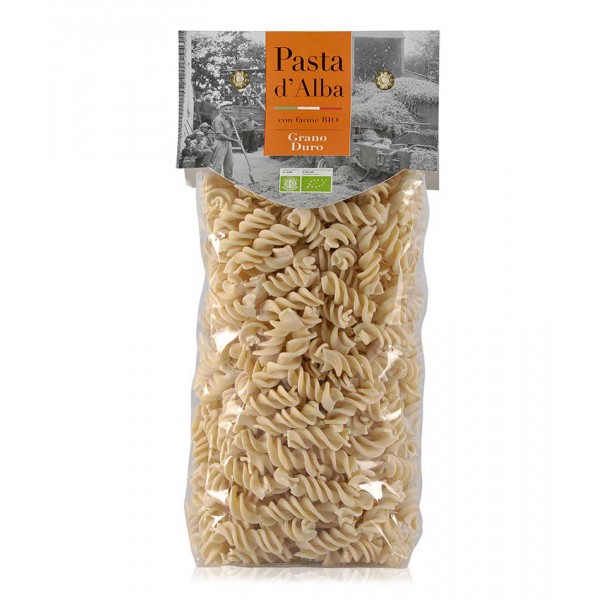 Pasta d'Alba - Organic Fusilli with Whole Wheat Organic Flour - Artisan Line - Artisan Organic Italian Pasta