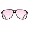 Cutler & Gross - 9782 Aviator Sunglasses - Black on Pink - Luxury - Cutler & Gross Eyewear