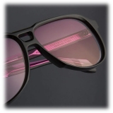 Cutler & Gross - 9782 Aviator Sunglasses - Black on Pink - Luxury - Cutler & Gross Eyewear