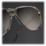 Cutler & Gross - 9782 Aviator Sunglasses - Sand Crystal - Luxury - Cutler & Gross Eyewear