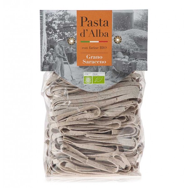 Pasta d'Alba - Organic Tagliatelle with Senatore Cappelli Buckwheat - Artisan Line - Artisan Organic Italian Pasta