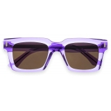 Cutler & Gross - 1386 Square Sunglasses - Orchid Crystal - Luxury - Cutler & Gross Eyewear