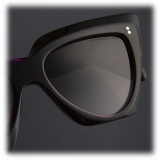 Cutler & Gross - 1407 Cat Eye Sunglasses - Nero su Rosa - Luxury - Cutler & Gross Eyewear