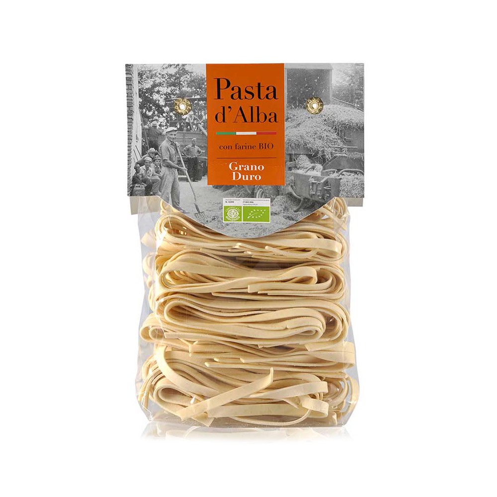 Pasta d'Alba Organic Tagliatelle with Durum Wheat Artisan Line - Artisan Organic Italian - Avvenice