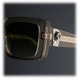 Cutler & Gross - The Great Frog Mini Reaper Square Sunglasses - Sand Crystal - Luxury - Cutler & Gross Eyewear