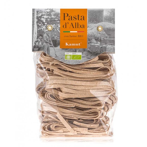 Pasta d'Alba - Organic Tagliatelle with Kamut Wholemeal Flour - Artisan Line - Artisan Organic Italian Pasta