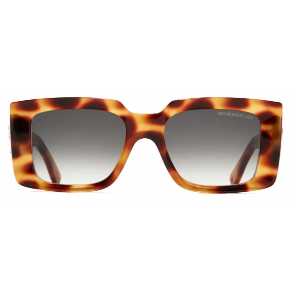 Cutler & Gross - The Great Frog Mini Reaper Square Sunglasses - Leopard Havana - Luxury - Cutler & Gross Eyewear