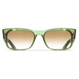 Cutler & Gross - The Great Frog Dagger Square Sunglasses - Leaf Green - Luxury - Cutler & Gross Eyewear