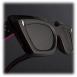 Cutler & Gross - 1408 Cat Eye Sunglasses - Black on Pink - Luxury - Cutler & Gross Eyewear