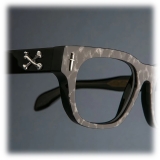 Cutler & Gross - The Great Frog Crossbones Square Sunglasses - Leopard on Black - Luxury - Cutler & Gross Eyewear
