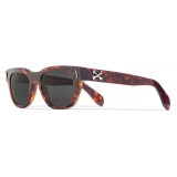 Cutler & Gross - The Great Frog Crossbones Square Sunglasses - Tiger Eye Havana - Luxury - Cutler & Gross Eyewear