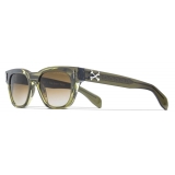 Cutler & Gross - The Great Frog Crossbones Square Sunglasses - Olive - Luxury - Cutler & Gross Eyewear