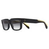 Cutler & Gross - 1403 Square Sunglasses - Black Matt on Shiny Yellow - Luxury - Cutler & Gross Eyewear