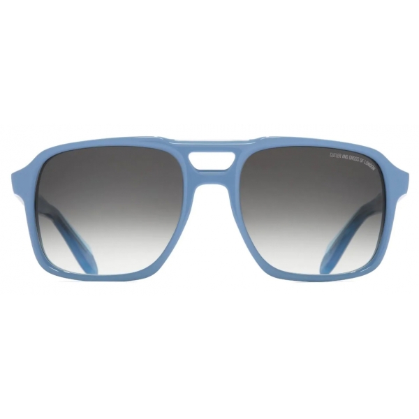 Cutler & Gross - 1394 Aviator Sunglasses - Solid Light Blue - Luxury - Cutler & Gross Eyewear