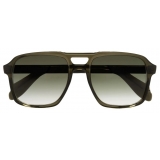 Cutler & Gross - 1394 Aviator Sunglasses - Olive - Luxury - Cutler & Gross Eyewear