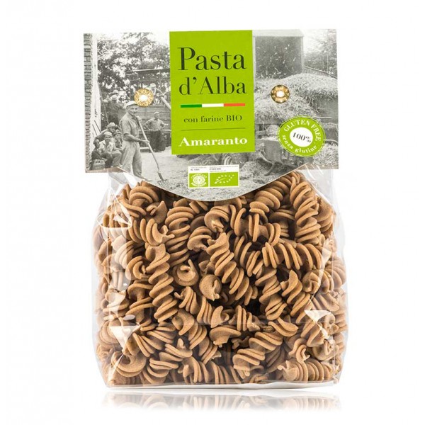 Pasta d'Alba - Organic Fusilli with Amaranth - Gluten Free Line - Artisan Organic Italian Pasta