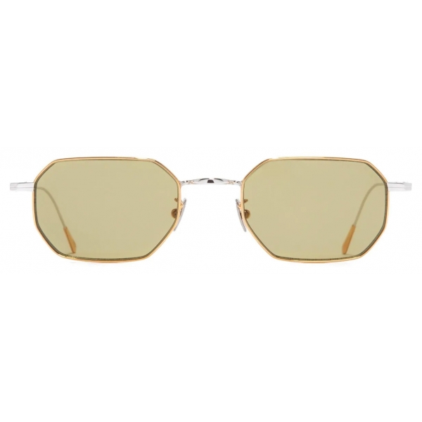 Cutler & Gross - 0005 Round Sunglasses - Yellow Gold 24K + Rhodium 18K - Luxury - Cutler & Gross Eyewear