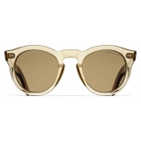 Cutler & Gross - 0734 Round Sunglasses - Crystal Dark Yellow - Luxury - Cutler & Gross Eyewear