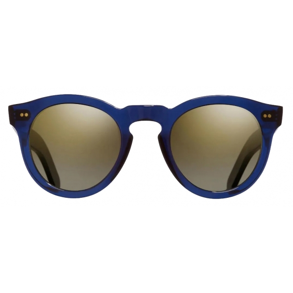 Cutler & Gross - 0734 Round Sunglasses - Classic Navy Blue - Luxury - Cutler & Gross Eyewear