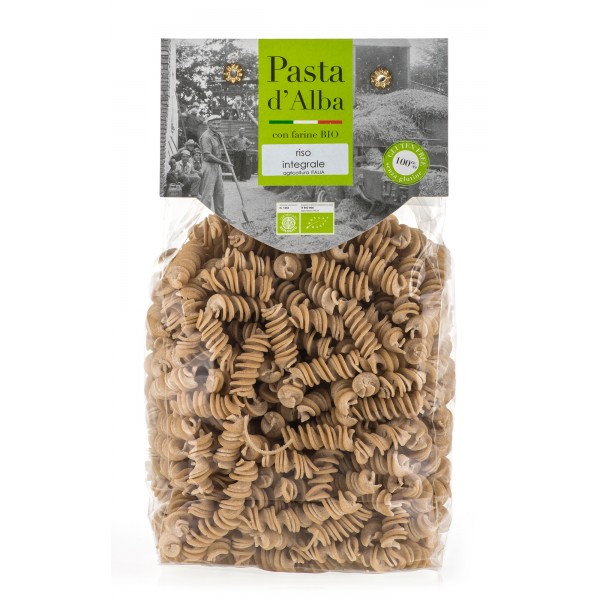 Pasta d'Alba - Organic Fusilli of Whole Grain Rice - Gluten Free Line - Artisan Organic Italian Pasta