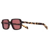 Cutler & Gross - GR02 Rectangle Sunglasses - Black on Camu - Luxury - Cutler & Gross Eyewear