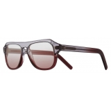 Cutler & Gross - 0822V2 Aviator Sunglasses - Reverse Grad Sherry - Luxury - Cutler & Gross Eyewear