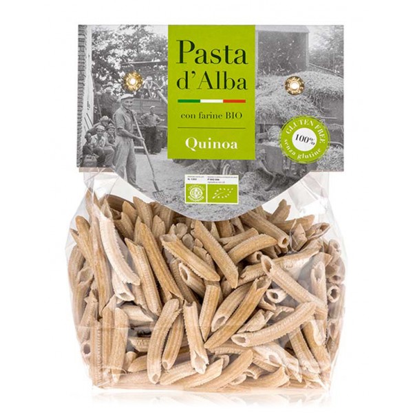 Pasta d'Alba - Penne di Quinoa Real Bio - Linea Senza Glutine - Pasta Italiana Biologica Artigianale