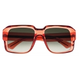 Cutler & Gross - 1388 Square Sunglasses - Watermelon Crystal - Luxury - Cutler & Gross Eyewear