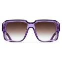 Cutler & Gross - 1388 Square Sunglasses - Orchid Crystal - Luxury - Cutler & Gross Eyewear