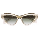 Cutler & Gross - The Great Frog Mini Cat Eye Sunglasses - Sand Crystal - Luxury - Cutler & Gross Eyewear