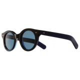 Cutler & Gross - 1390 Round Sunglasses - Black on Blue - Luxury - Cutler & Gross Eyewear