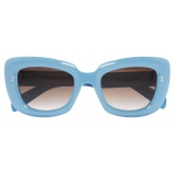 Cutler & Gross - 9797 Cat Eye Sunglasses - Solid Light Blue - Luxury - Cutler & Gross Eyewear
