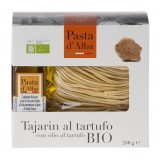 Pasta d'Alba - Tajarin al Tartufo Bio con Olio di Oliva al Tartufo Bianco - Linea Territorio - Pasta Italiana Biologica