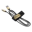 Tribe - BB-8 Gold - Star Wars - Cavo Lightning USB - Trasmissione Dati e Ricarica per Apple iPhone - Certificato MFi - 120 cm
