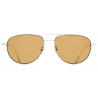 Cutler & Gross - 0002 Aviator Sunglasses - White Gold Rhodium 18K - Luxury - Cutler & Gross Eyewear
