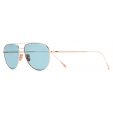 Cutler & Gross - 0002 Aviator Sunglasses - Rose Gold 18K - Luxury - Cutler & Gross Eyewear