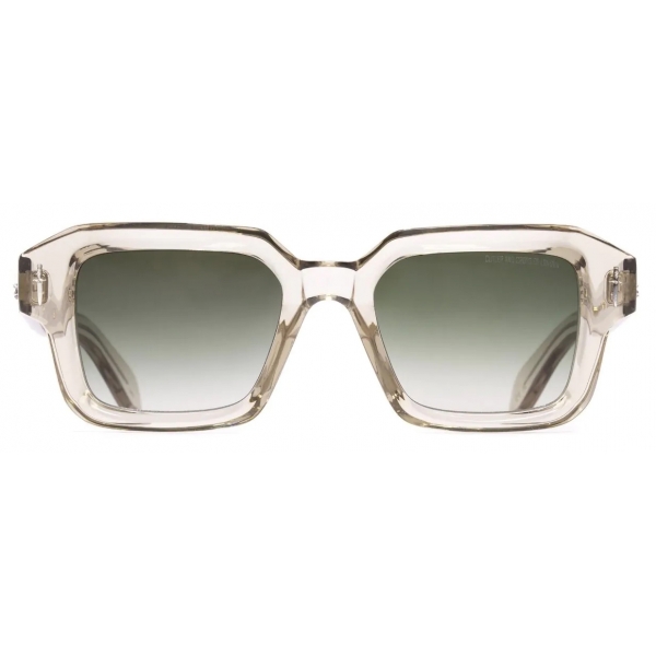 Cutler & Gross - The Great Frog Bones Link Rectangle Sunglasses - Sand Crystal - Luxury - Cutler & Gross Eyewear