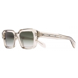 Cutler & Gross - The Great Frog Bones Link Rectangle Sunglasses - Sand Crystal - Luxury - Cutler & Gross Eyewear