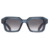 Cutler & Gross - The Great Frog Bones Link Rectangle Sunglasses - Deep Blue - Luxury - Cutler & Gross Eyewear