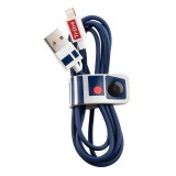Tribe - R2-D2 - Star Wars - Lightning USB Cable - Data Transmission and Charging for Apple, iPhone - MFi Certified - 120 cm