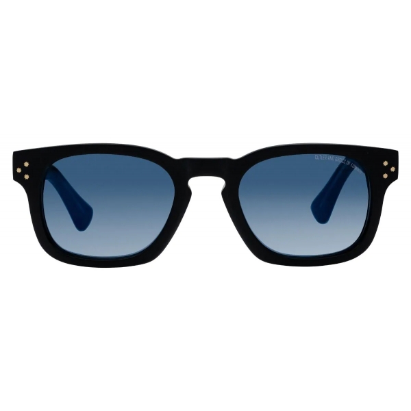 Cutler & Gross - 9768 Square Sunglasses - Matt Black - Luxury - Cutler & Gross Eyewear