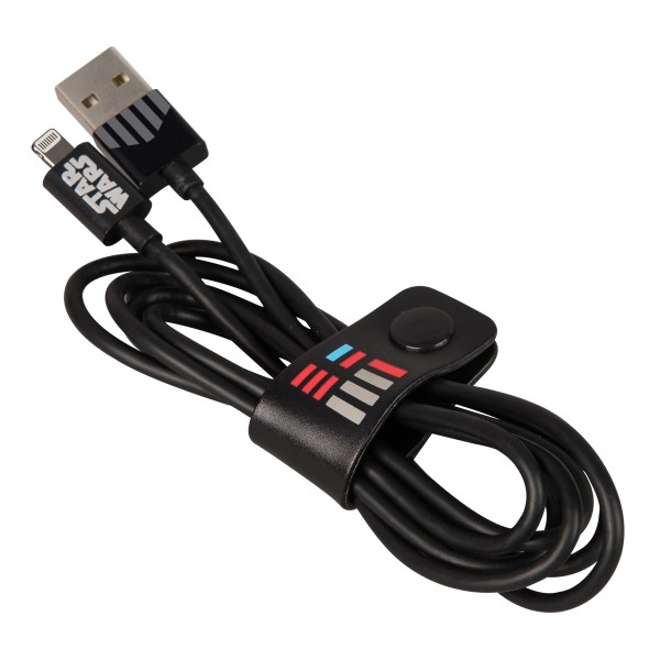Tribe - Darth Vader - Star Wars - Cavo Lightning USB - Trasmissione Dati e Ricarica per Apple iPhone - Certificato MFi - 120 cm