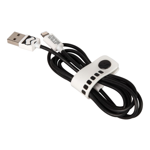 Tribe - Storm Trooper - Star Wars - Cavo Lightning USB - Trasmissione Dati e Ricarica Apple iPhone - Certificato MFi - 120 cm