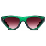 Cutler & Gross - 9926 Cat Eye Sunglasses - Emerald Colour Studio - Luxury - Cutler & Gross Eyewear