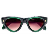 Cutler & Gross - 9926 Cat Eye Sunglasses - Emerald Colour Studio - Luxury - Cutler & Gross Eyewear